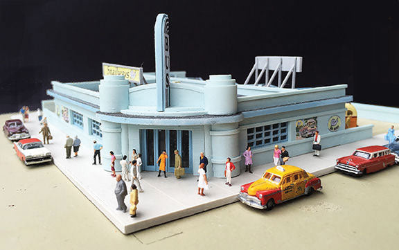 Lunde Studios 1/160 N-Scale Snailways Bus Depot Mid-20th Century Bus Terminal