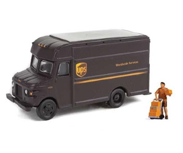 Walthers SceneMaster (Preiser) 1/87 HO Scale UPS DELIVERY TRUCK w/ DRI ...