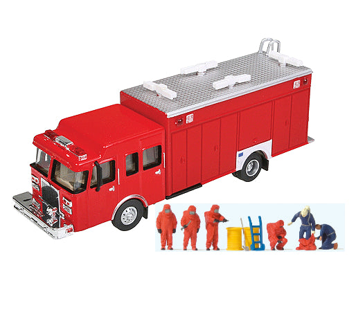 Preiser 1/87 HO Scale HAZMAT Suit Firemen+Walthers Hazardous Material ...